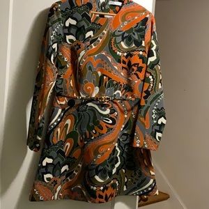 Zara Beautiful & Colorful Dress, Size L